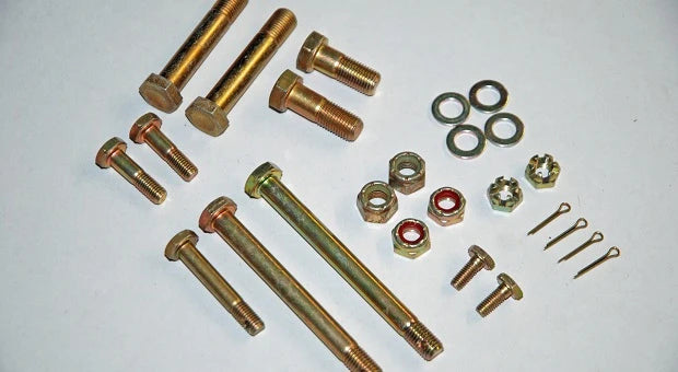 AN fasteners, pins, rivets from the plans