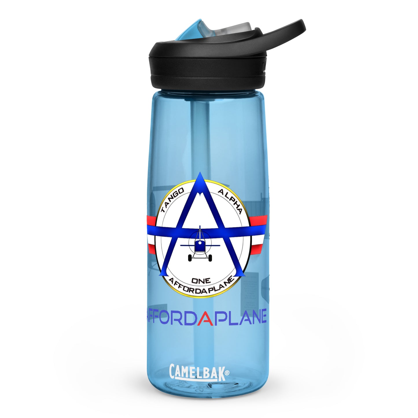 Official Affordaplane Logo Sports water bottle