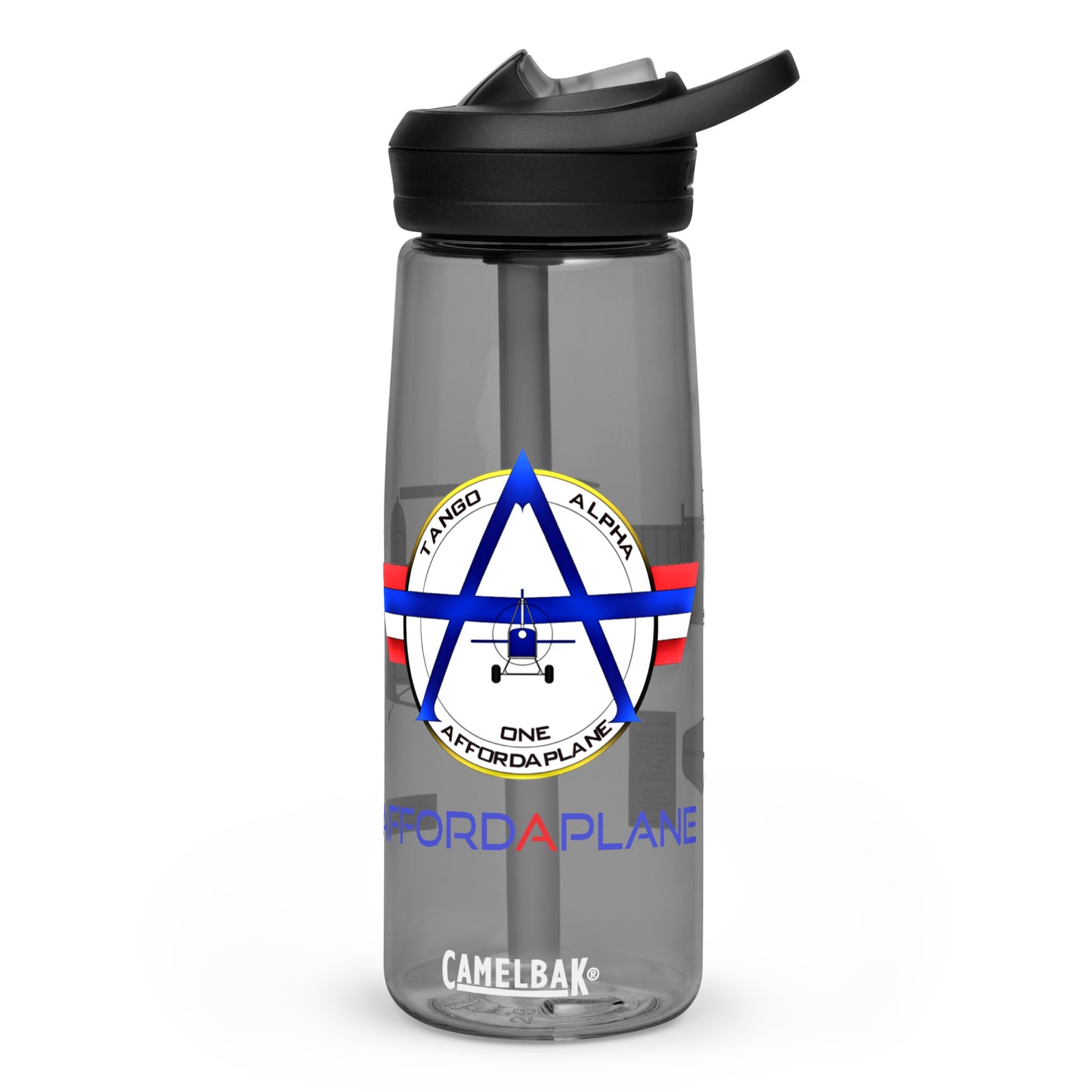 Official Affordaplane Logo Sports water bottle