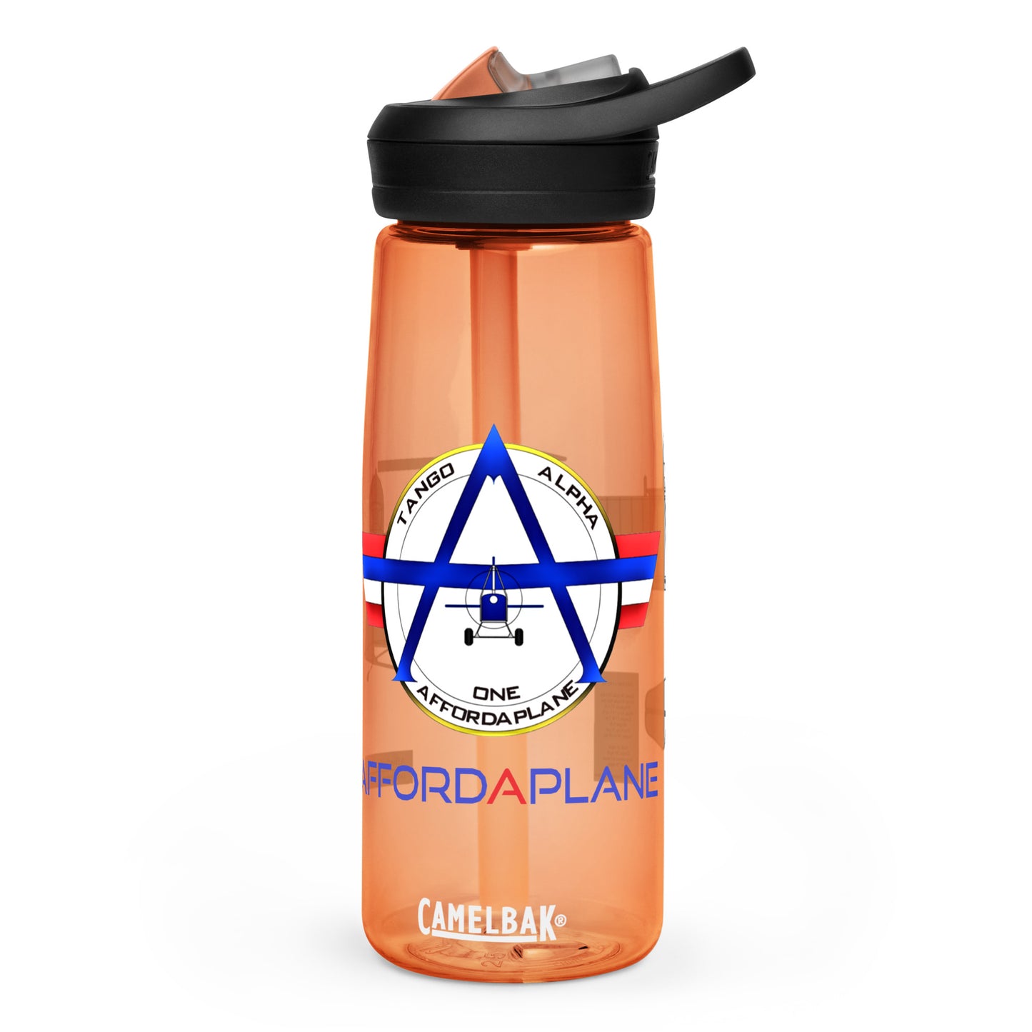 Official Affordaplane Logo Sports water bottle