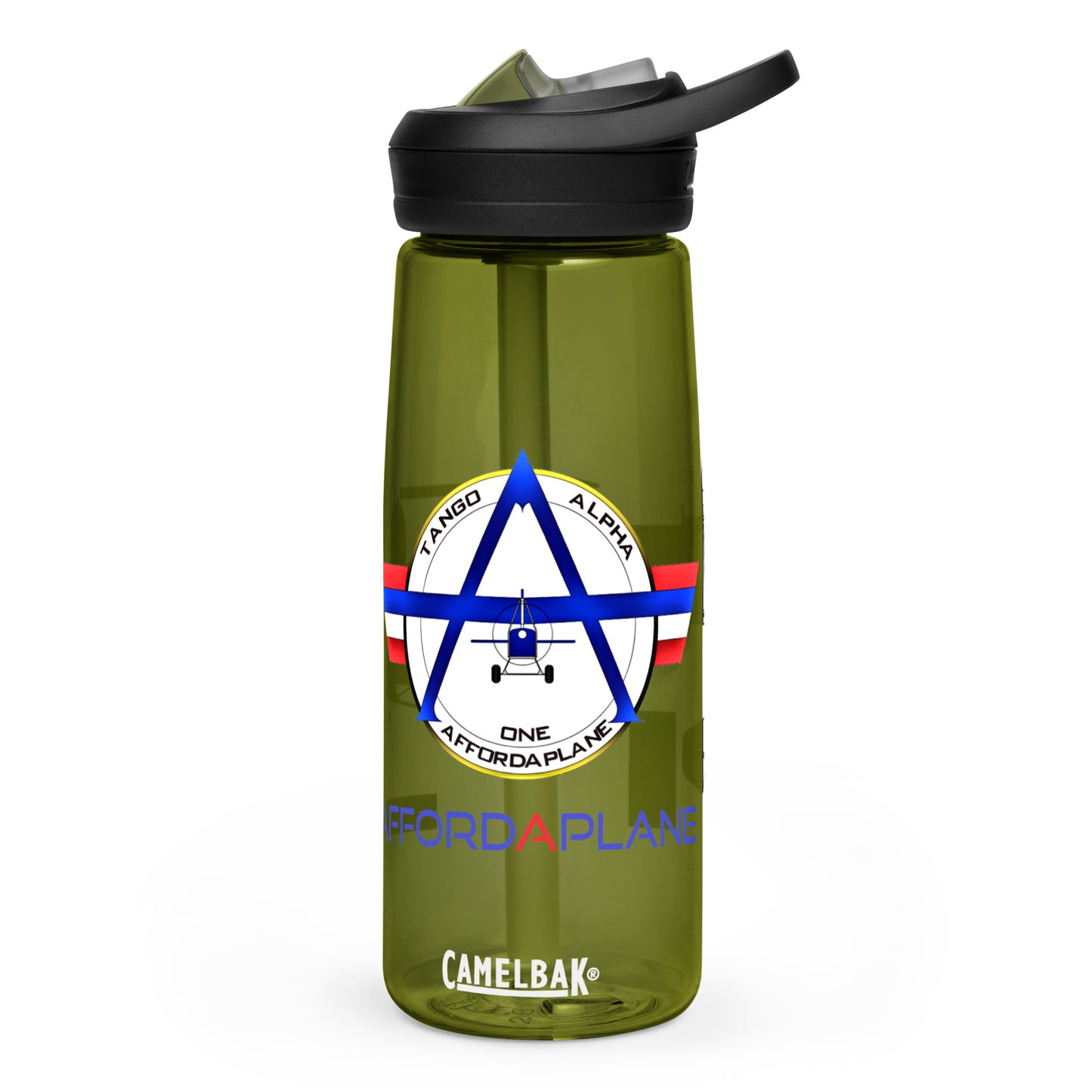 Official Affordaplane Logo Sports water bottle