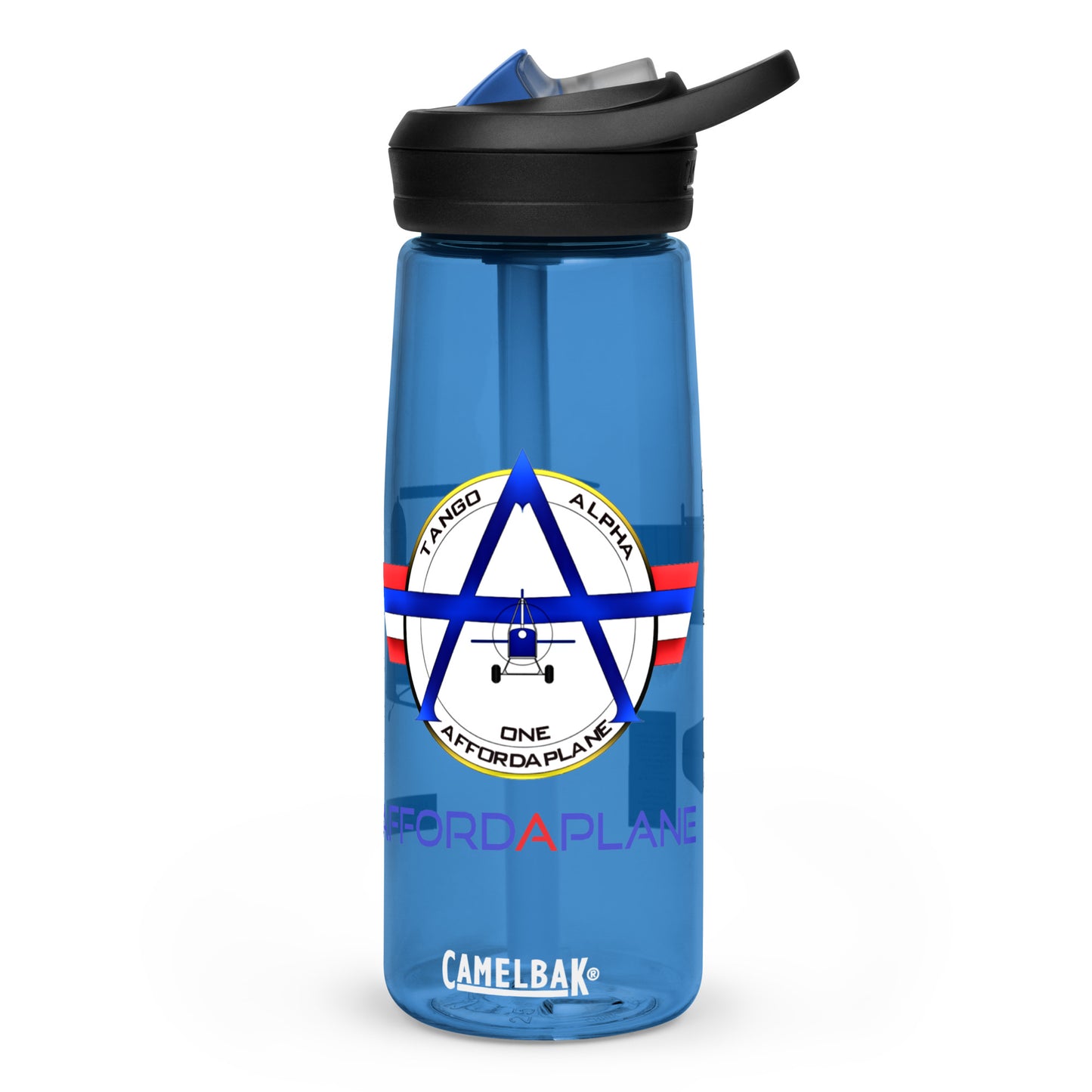 Official Affordaplane Logo Sports water bottle