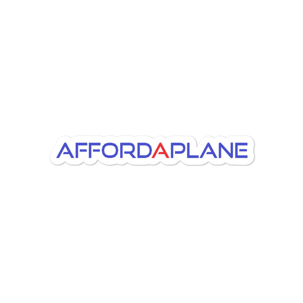 OFFICIAL AFFORDAPLANE FONT STICKER
