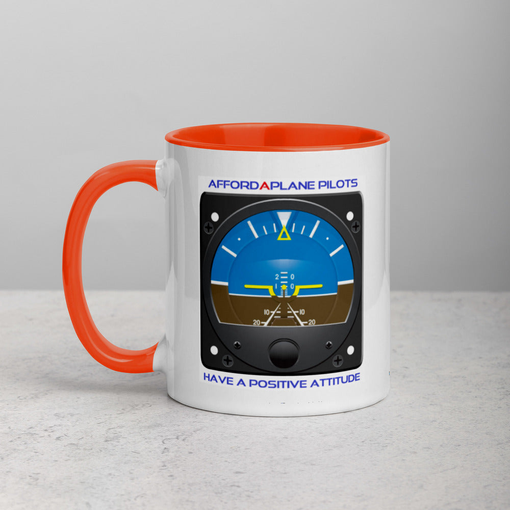 Positive Attitude Mug With A Splash Of Color Inside