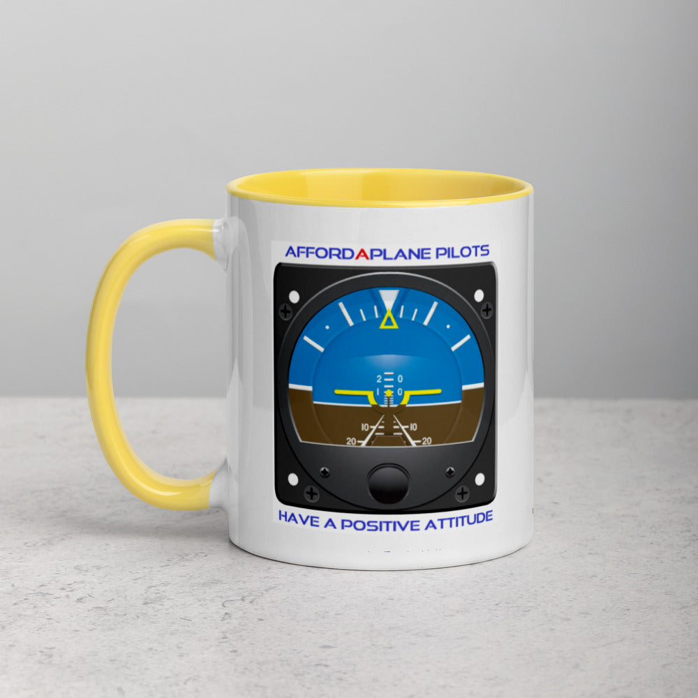 Positive Attitude Mug With A Splash Of Color Inside