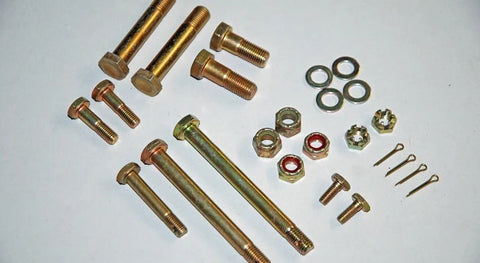 AN fasteners, pins, rivets from the plans 