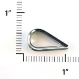 3/32" AN Type Thimble - Stainless Steel