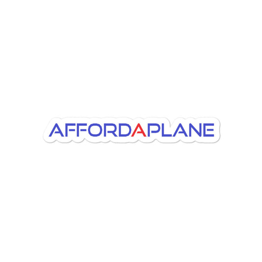 OFFICIAL AFFORDAPLANE FONT STICKER