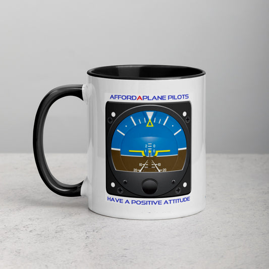 Positive Attitude Mug With A Splash Of Color Inside