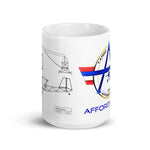 New 3 view Affordaplane coffee mug